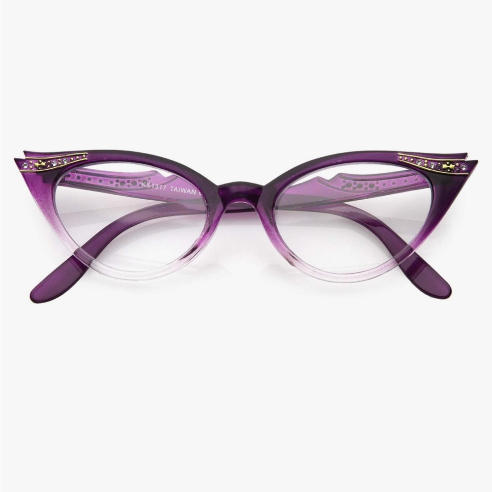 1950 cat-eye retro glasses, blue-light blocking, costume, cosplay